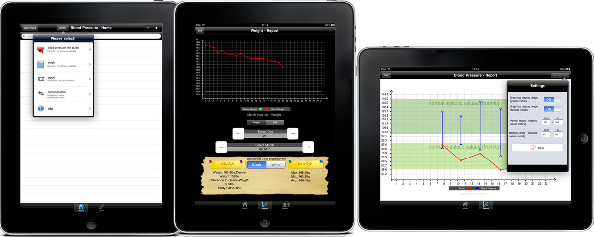 Weight+Blood Pressure - Body Values iPad